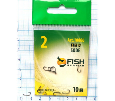 Крючки Fish № 2 sode (10 крючков)
