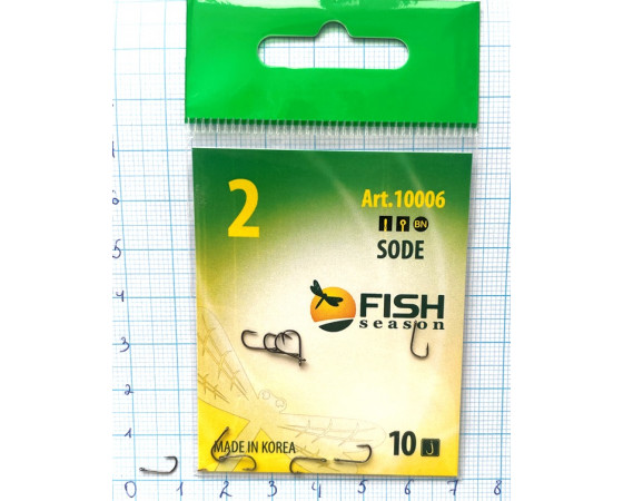 Крючки Fish № 2 sode (10 крючков)