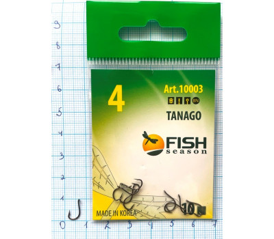 Крючки Fish № 4 tanago (10 крючков)
