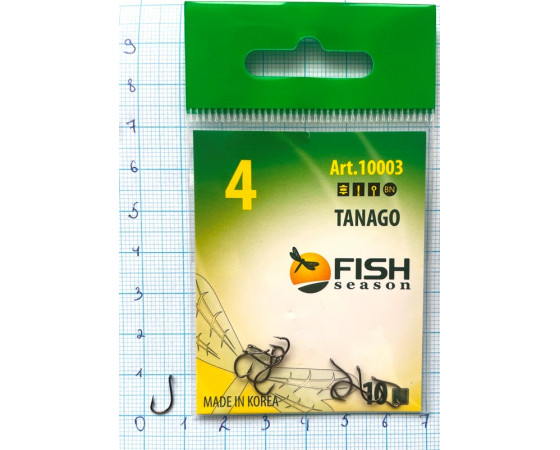 Крючки Fish № 4 tanago (10 крючков) 