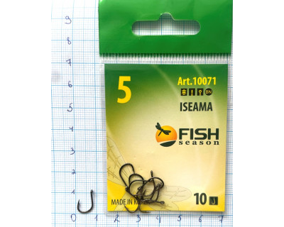 Крючки Fish № 5 iseama (10 крючков) 