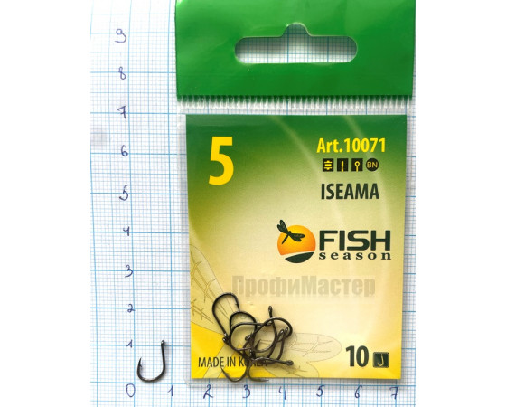 Крючки Fish № 5 iseama (10 крючков) 