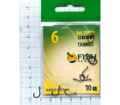 Крючки Fish № 6 tanago (10 крючков)