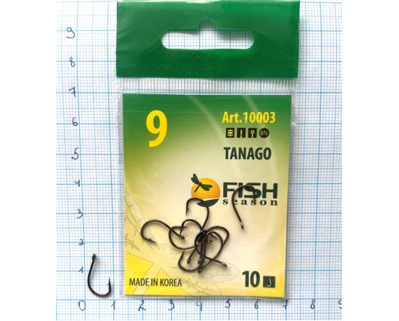 Крючки Fish № 9 tanago (10 крючков) 