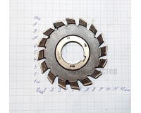 Фреза дисковая пазовая затылованная 100х12х32 мм z=16 р18 ГОСТ 8543-71