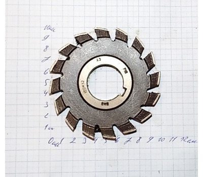 Фреза дисковая пазовая затылованная 100х12х32 мм z=16 р18 ГОСТ 8543-71