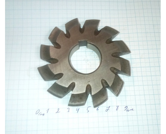 Фреза дисковая зуборезная модульная М 5.0 № 3 р6м5 ГОСТ 10996-64