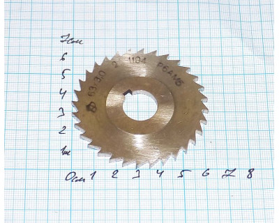 Фреза отрезная 63х3,0х16 мм z=32 т.2 р6м5 СССР