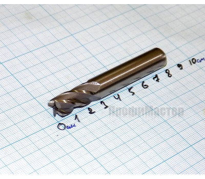 Фреза концевая 11 мм z4 р6м5 (L-75/35мм) с ц/х ГОСТ32831