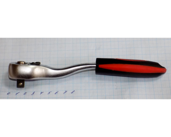 Трещотка изогнутая МаякАвто 3/8" L-195 мм 72 зуба PROFI