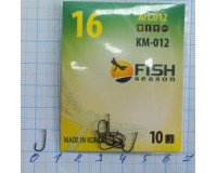 Крючки Fish №16 КМ-12 (10 крючков) Крючки Fish №16 КМ-12 (10 крючков)