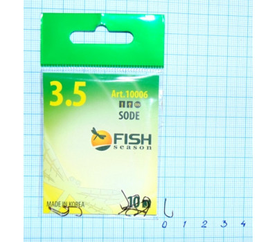 Крючки Fish № 3,5 sode (10 крючков)