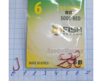 Крючки Fish № 6 sode-red
