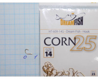 Крючки Dream Fish Corn №14 (25 крючков)