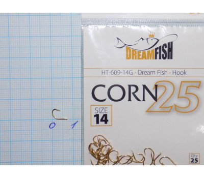 Крючки Dream Fish Corn №14 (25 крючков)