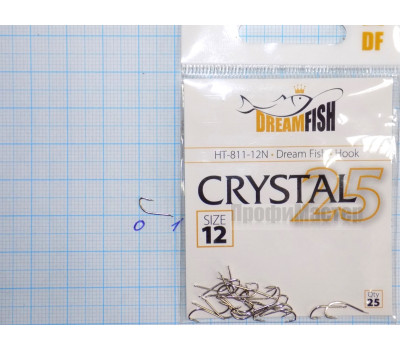 Крючки Dream Fish Crystal №12 (25 крючков)