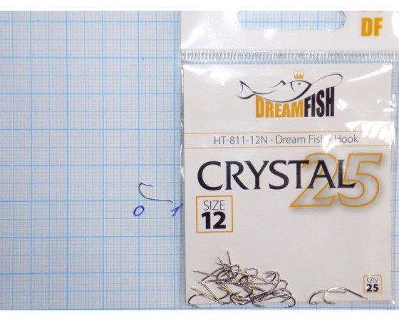 Крючки Dream Fish Crystal №12 (25 крючков)