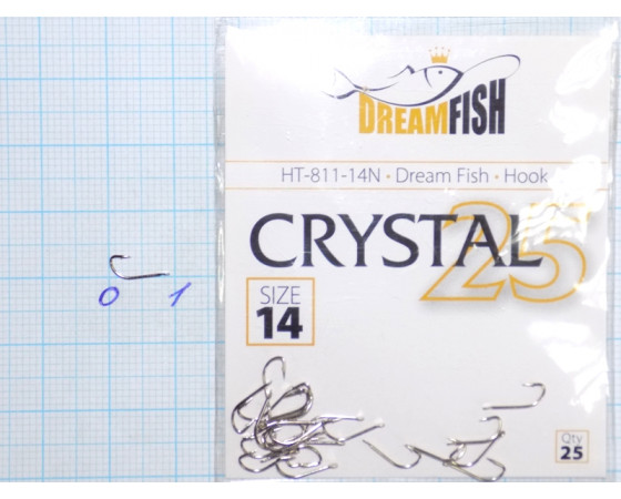 Крючки Dream Fish Crystal №14 (25 крючков)