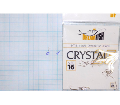 Крючки Dream Fish Crystal №16 (25 крючков)