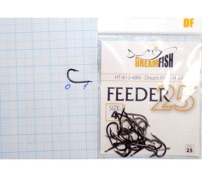 Крючки Dream Fish Feeder BN № 4 (25 крючков)