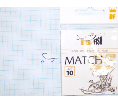Крючки Dream Fish Match 604 №10 (25 крючков)