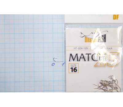 Крючки Dream Fish Match 604 №16 (25 крючков)