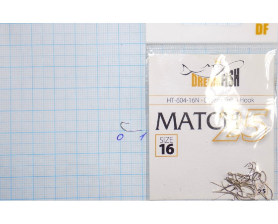 Крючки Dream Fish Match 604 №16 (25 крючков)