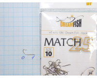 Крючки Dream Fish Match 615 №10 (25 крючков)