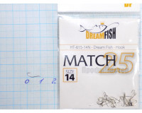 Крючки Dream Fish Match 615 №14 (25 крючков)