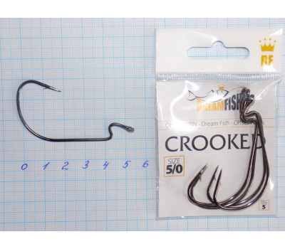 Крючки офсетные Dream Fish Crooked BN № 5/0 (5 крючков)