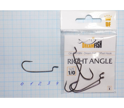 Крючки офсетные Dream Fish Right Angle BN № 1/0 (5 крючков)