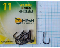 Крючки Fish №11 4x-iseama (8 крючков) 