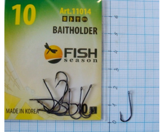 Крючки Fish №10 baitholder (9 крючков) 