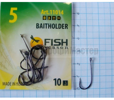 Крючки Fish № 5 baitholder (8 крючков)