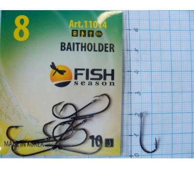 Крючки Fish № 8 baitholder (9 крючков)