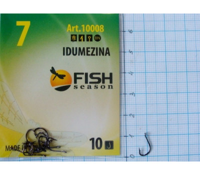 Крючки Fish № 7 idumezina (10 крючков)