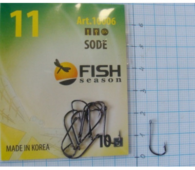 Крючки Fish №11 sode (8 крючков)
