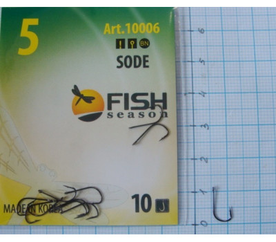 Крючки Fish № 5 sode (10 крючков)