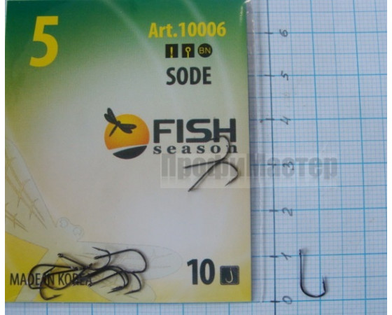 Крючки Fish № 5 sode (10 крючков) 