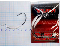 Крючки офсетные YUM Money Minnow Hooks № 6/0 1/4oz (3крючка)