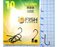 Крючки Fish №10 sode (8 крючков) Крючки Fish №10 sode (8 крючков)
