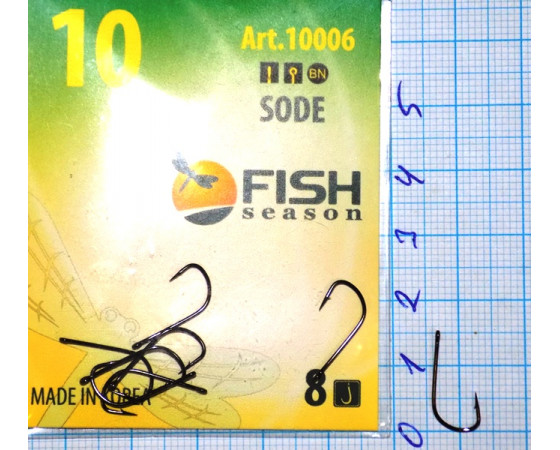 Крючки Fish №10 sode (8 крючков) 