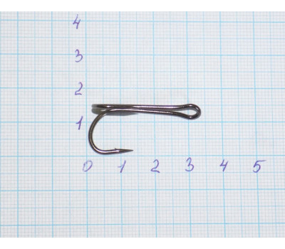 Крючок-двойник № 1/0 Carbon Hooks