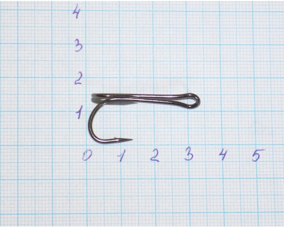 Крючок-двойник № 1/0 Carbon Hooks