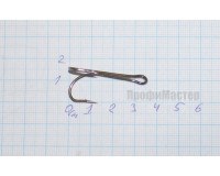 Крючок-двойник № 2/0 Carbon Hooks