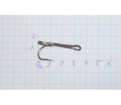 Крючок-двойник № 2/0 Carbon Hooks