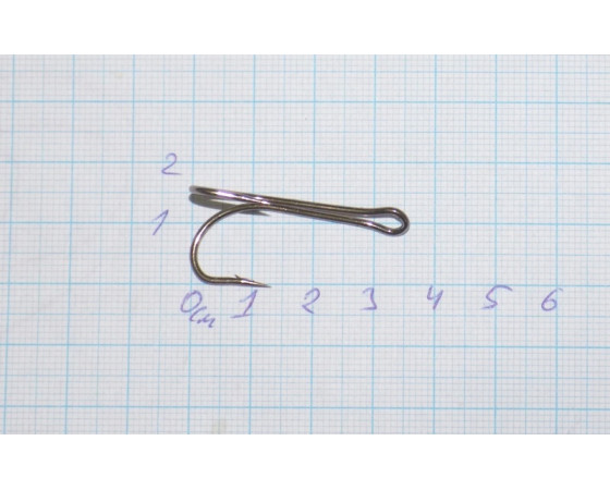 Крючок-двойник № 2/0 Carbon Hooks