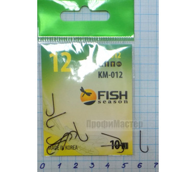 Крючки Fish №12 КМ-12 (10 крючков)