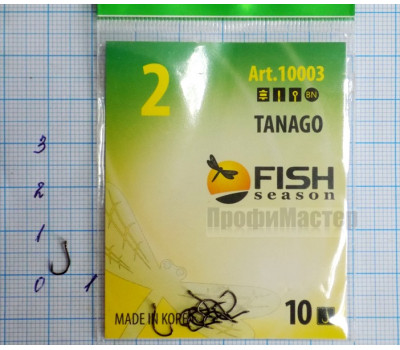 Крючки Fish № 2 tanago (10 крючков)