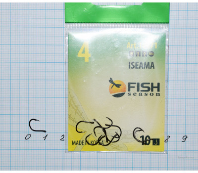 Крючки Fish № 4 iseama (10 крючков)